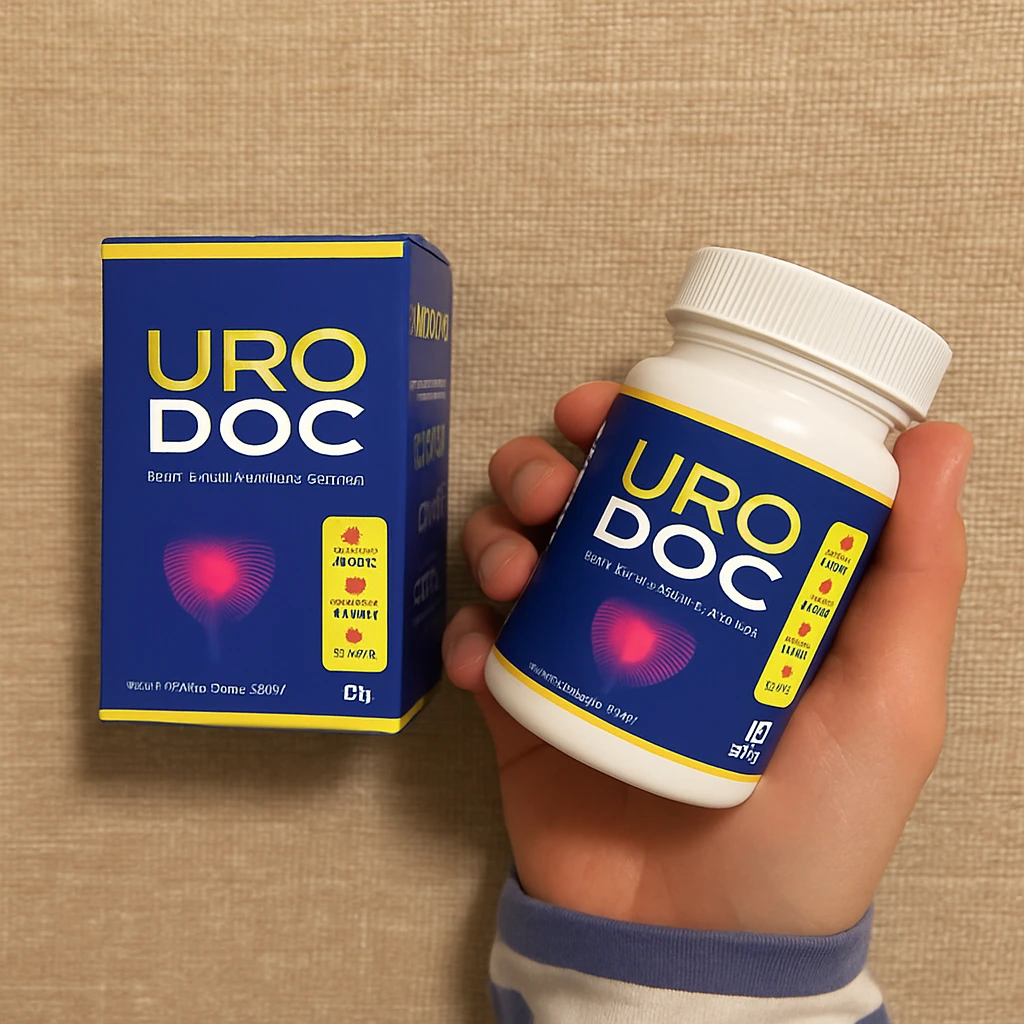 Foto del empaque de Urodoc de un cliente real